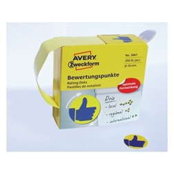 Avery 3861 Kék lájk 19mm öntapadó 250db-os címke