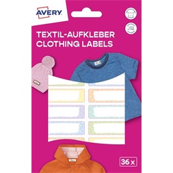 Avery ETVET36M iskolai 45x13 mm 36 db öntapadós pasztell vízálló fólia