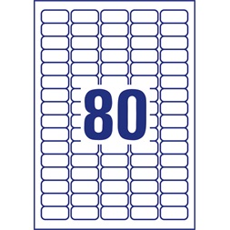 Avery L4732REV-25 35,6x16,9mm visszaszedhető 2400db-os etikett