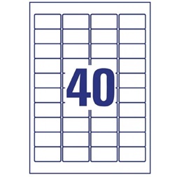 Avery L7781-25 45,7x25,4 mm 1000 db-os víztiszta etikett