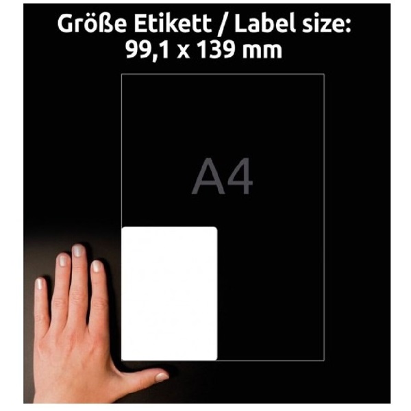 Avery L7915-10 99,1x139 mm ultra ellenálló 40 db-os etikett