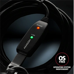 Axagon ADR-205 aktív USB hosszabbító kábel 5m