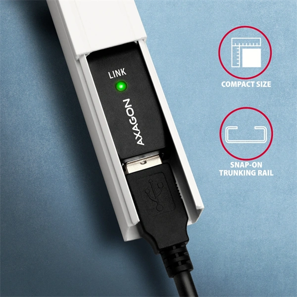 Axagon ADR-205 aktív USB hosszabbító kábel 5m