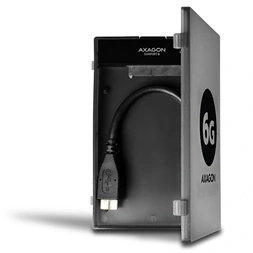 Axagon ADSA-1S6 USB 3.0 szürke külső SATA3 HDD/SSD ház