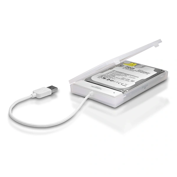 Axagon ADSA-1S USB 2.0 fehér külső HDD/SSD ház