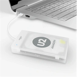 Axagon ADSA-1S USB 2.0 fehér külső HDD/SSD ház