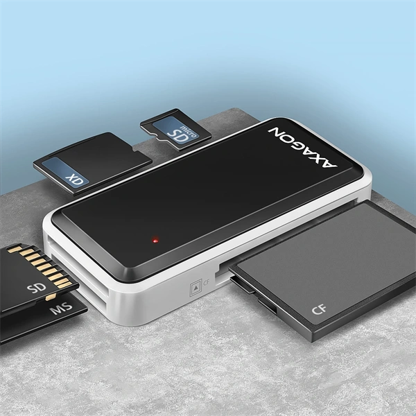 Axagon CRE-X1 USB 2.0 SD/microSD/MS/CF/XD kártyaolvasó