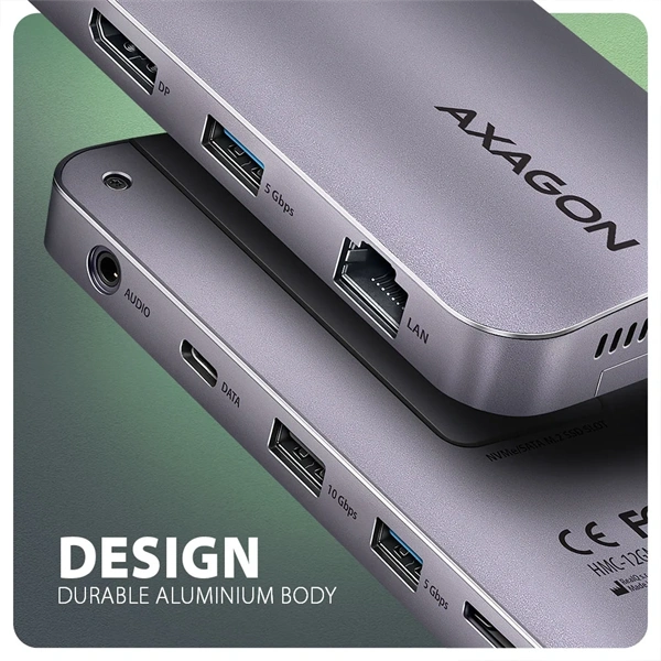 Axagon HMC-12GM2 12in1 USB HUB