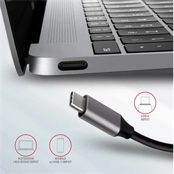 Axagon HMC-6M2 SUPERSPEED USB-C COMBO ezüst-fekete  6in1 hub