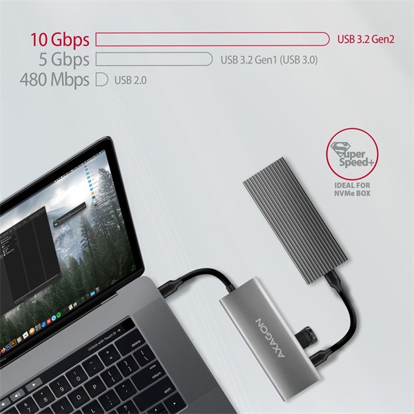 Axagon HMC-5G21 USB-C 10Gbps SPEEDSTER 5in1 hub
