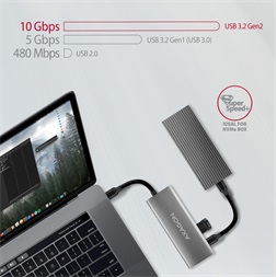 Axagon HMC-5G21 USB-C 10Gbps SPEEDSTER 5in1 hub