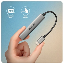 Axagon HUE-STC ALU STRIP USB-C 4 port hub