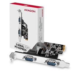 Axagon PCEA-S2N 2 db soros portos 1 sávos PCI-Express kártya