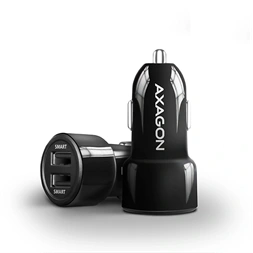 Axagon PWC-5V5 2.4A + 2.4A fekete autós töltő