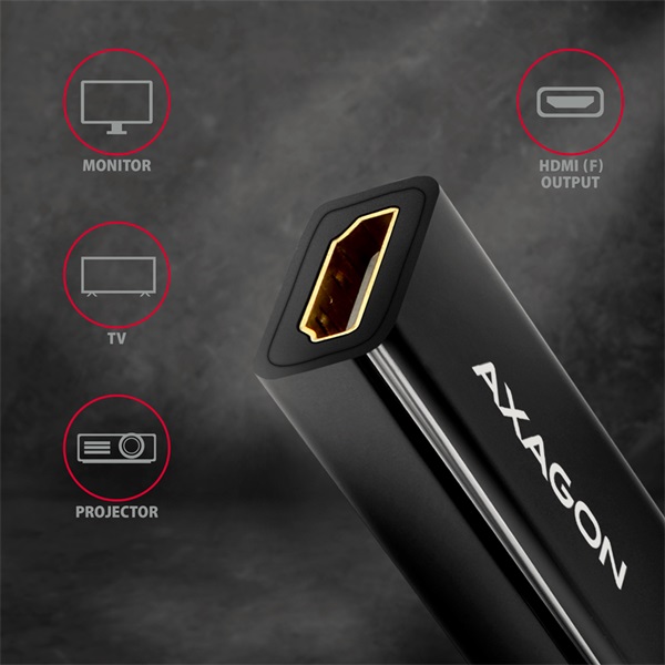 Axagon RVDM-HI14N Mini Displayport - HDMI 1.4 adapter