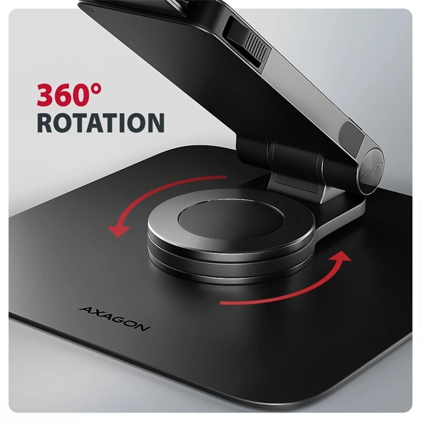Axagon STND-LRB állvány 360°-os forgatással laptopokhoz és táblagépekhez