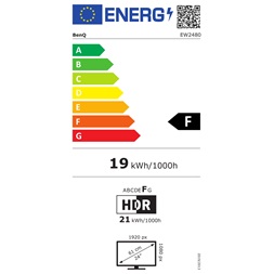 BENQ 23,8" EW2480 FHD IPS HDMI fekete LED monitor