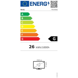 BENQ 25" PD2500Q QHD IPS HDMI/DP/USB fekete LED monitor