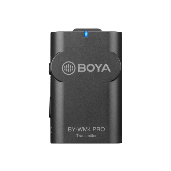 BOYA BY-WM4 Pro-K4 2.4GHz Univerzális vezetéknélküli szett (iOS | 1+2) rádós dupla mikrofon kit