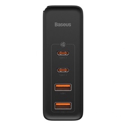 Baseus CCGAN2P-L01 GaN2 Pro 100W 2xUSB/2xUSB C fekete töltő