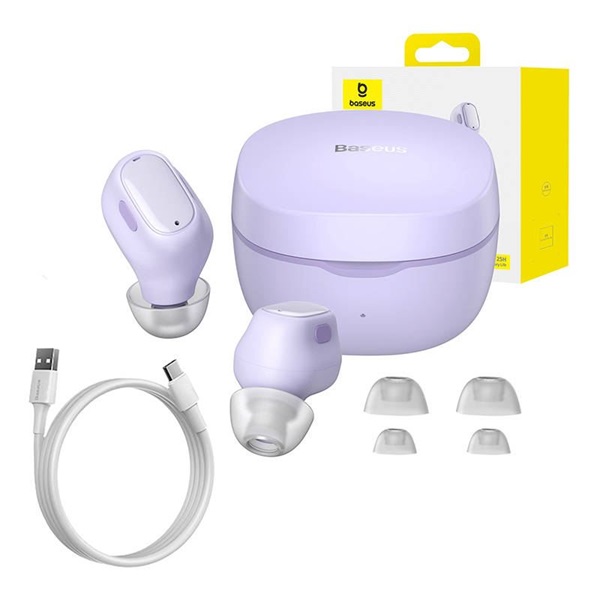 Baseus NGTW370005 Bowie WM01 True Wireless Bluetooth lila fülhallgató