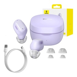 Baseus NGTW370005 Bowie WM01 True Wireless Bluetooth lila fülhallgató