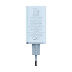 Baseus P10162701313-00 GAN6 Pro 65W kék hálózati gyorstöltő adapter