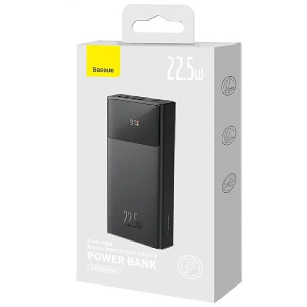 Baseus PPXJ080001 Star-Lord 20000mAh 22,5W fekete power bank
