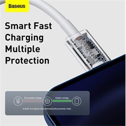 Baseus Superior Series PD 20W 1,5m USB-C - Lightning fehér kábel
