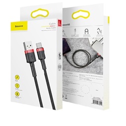 Baseus cafule USB C típusú 3A 1M CATKLF-BG1 szürke-fekete kábel