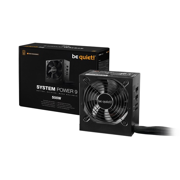 Be Quiet! 500W - BN301 80+ Bronz ATX félmoduláris tápegység