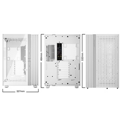 Be Quiet! LIGHT BASE 900 DX fehér (táp nélküli) ablakos ATX ház