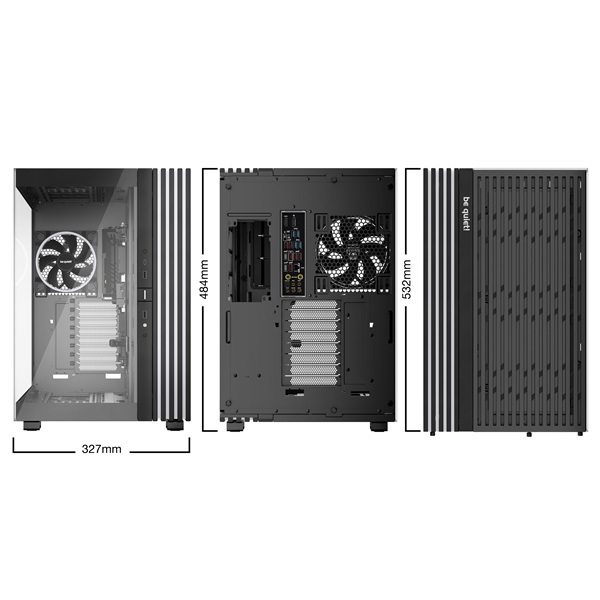 Be Quiet! LIGHT BASE 900 FX fekete (táp nélküli) ablakos ATX ház