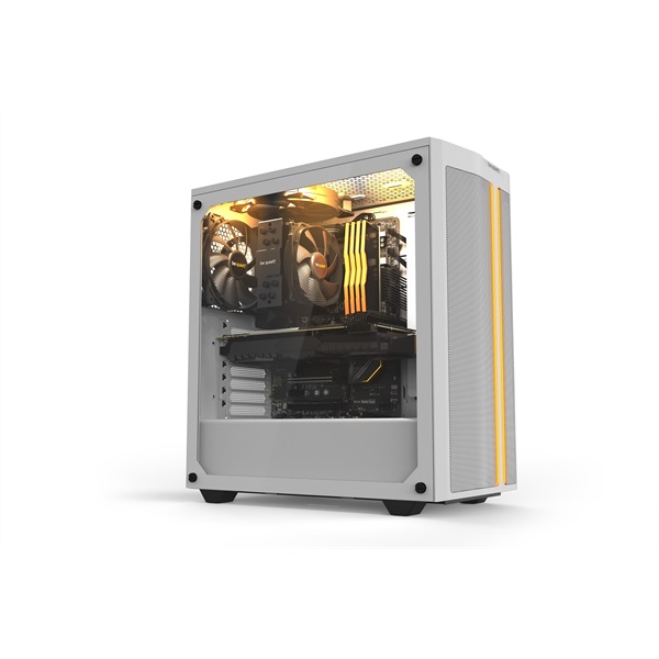 Be Quiet! Pure Base 500DX fehér (táp nélküli) ablakos ATX ház