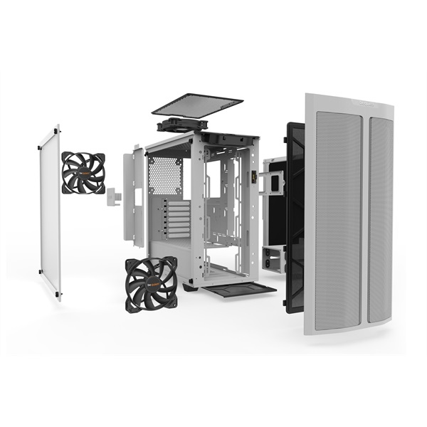 Be Quiet! Pure Base 500DX fehér (táp nélküli) ablakos ATX ház