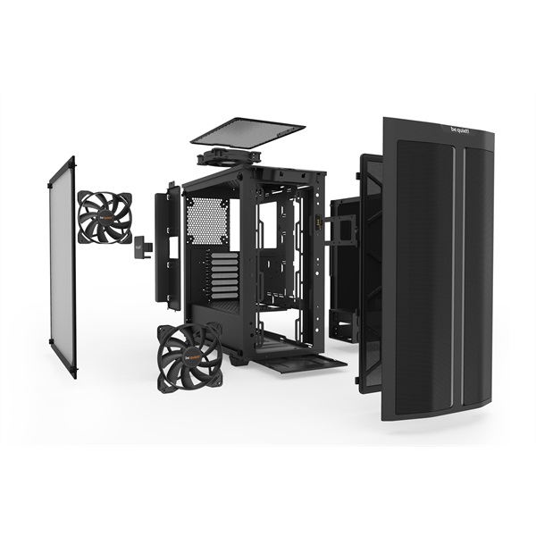 Be Quiet! Pure Base 500DX fekete (táp nélküli) ablakos ATX ház