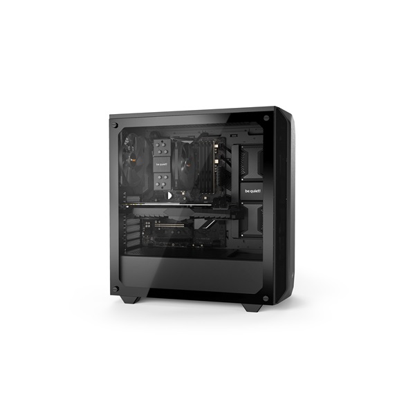 Be Quiet! Pure Base 500 fekete (táp nélküli) ablakos ATX ház