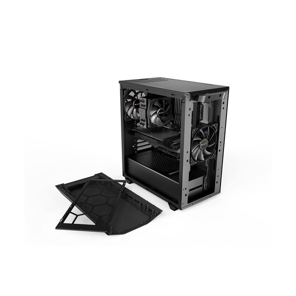Be Quiet! Pure Base 500 fekete (táp nélküli) ablakos ATX ház