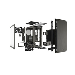Be Quiet! Pure Base 500 szürke (táp nélküli) ablakos ATX ház