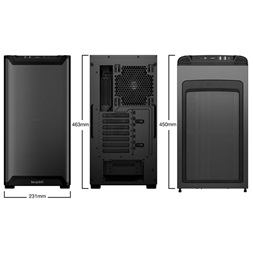 Be Quiet! Pure Base 501 Airflow fekete (táp nélküli) ablakos ATX ház