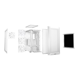 Be Quiet! Pure Base 501 LX fehér (táp nélküli) ablakos ATX ház