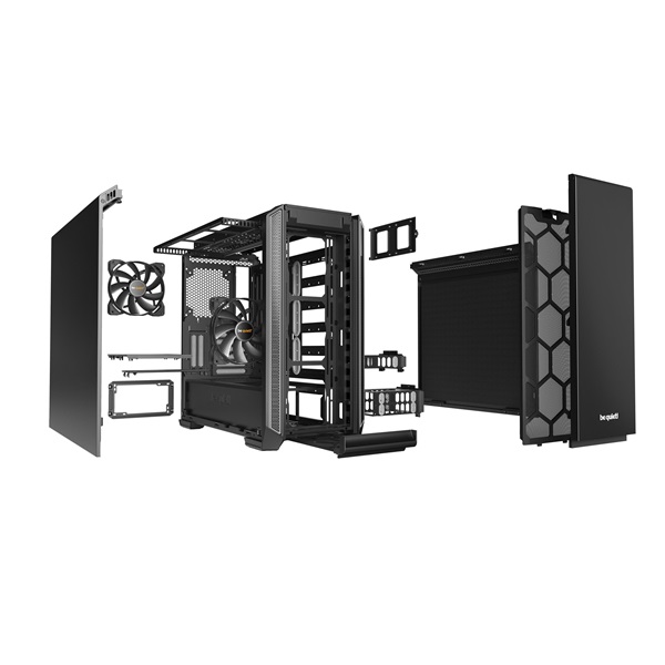 Be Quiet! Silent Base 601 fekete/ezüst (táp nélküli) ATX ház
