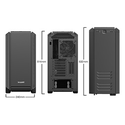 Be Quiet! Silent Base 601 fekete/ezüst (táp nélküli) ATX ház
