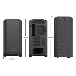 Be Quiet! Silent Base 601 fekete (táp nélküli) ATX ház