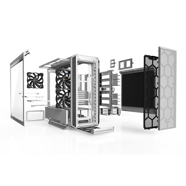 Be Quiet! Silent Base 802 fehér (táp nélküli) ablakos ATX ház