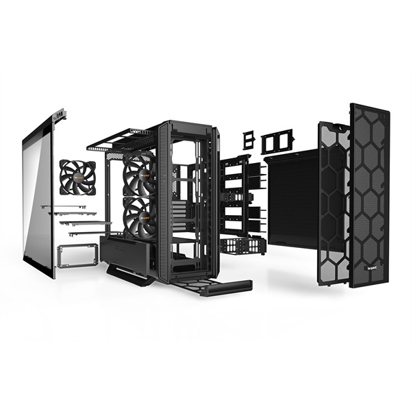 Be Quiet! Silent Base 802 fekete (táp nélküli) ablakos ATX ház