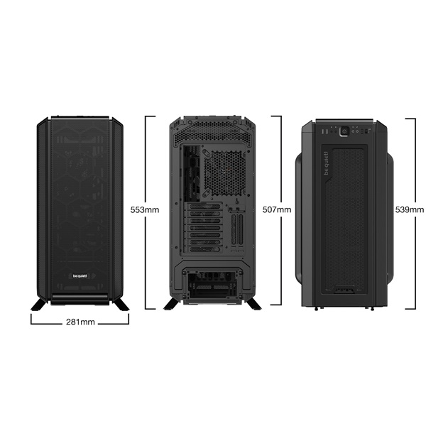 Be Quiet! Silent Base 802 fekete (táp nélküli) ablakos ATX ház