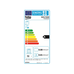 Beko BBIE17300B fekete, beépíthető, sütőtér: 72L, légkeverés, sütő