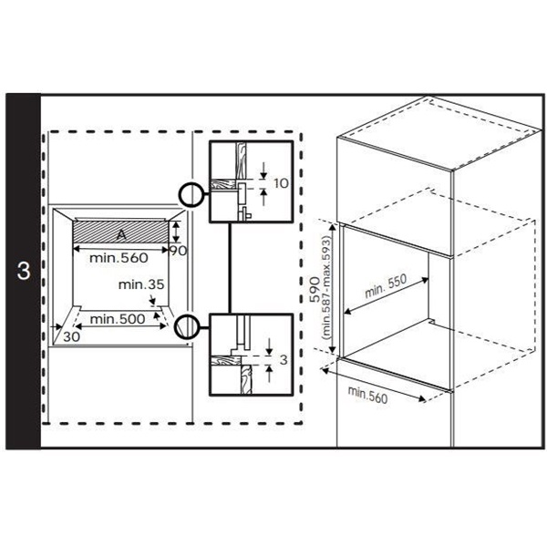 Beko BBIM13300XD inox, beépíthető, sütőtér: 72L, légkeverés, sütő