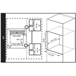 Beko BBIM13300XD inox, beépíthető, sütőtér: 72L, légkeverés, sütő